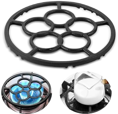 Cast Iron Wok Support Ring Stovetop Stand, Non Slip Gas Ring Reducer for Moka Pot Coffee Pot Small Saucepan, Reducer Ring Holder Trivets for Gas Stove Camping Stove