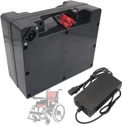 SSCYHT Batería de Iones de Litio 24 V, 20 Ah, 10 Ah, 18 Ah, 25 Ah y 12 Ah Batería para Silla de Ruedas eléctrica 24 V Baterías Recargables para Motor 100 W a 600 W,24v25ah Red Anderson
