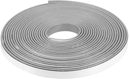 PATIKIL Rauch und Brandschutz-Dichtungsband 5 Meter 10mm B x 2mm T Grau | Ausdehnbares Türdichtungsband Selbstklebendes Graphit-Gummi-Verbundmaterial Für Brandschutzfenster Und Stahltüren