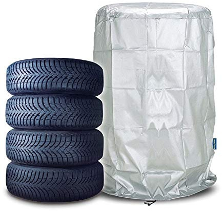 Goodyear Radabdeckung mit Verschluss, Schwarz, Kunststoff, 80 x 120 cm, UV-Schutz, für Roller
