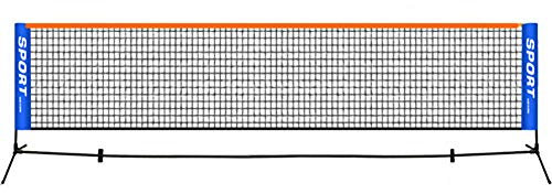 GYKLY Tennisnetz Rack tragbare Kurze Netz Outdoor Student Training Net Edelstahl Mobile Coach Net-6,1 Meter