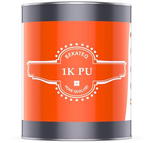 BEKATEQ 1K PU Versiegelung 1kg in RAL8012 Rotbraun BK-635PU für Beton, Holz, Stein, Fliesen, Steinteppich aussen innen - Betonfarbe, Bodenfarbe UV-fest, Wasserfest, frostsicher