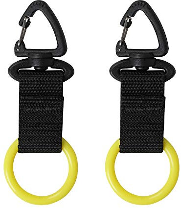 JUSTOOP Scuba Octopus Mouthpiece Holder,Silicone Octopus Holder for Scuba Diving 0cto Mouthpiece Keeper for 2nd Stage Regulator Octopus Retainer with Spring Clip,2 PCS,Yellow
