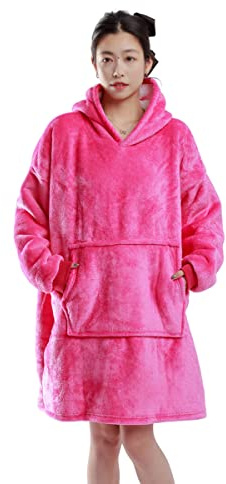 SBYMX Sweat Polaire Femme,Sweat à Capuche Super Dalian, Ultra Douce en Polaire Sherpa Chaude et Confortable,Taille Unique pour Femme, Fille, Adulte, Homme, garçon