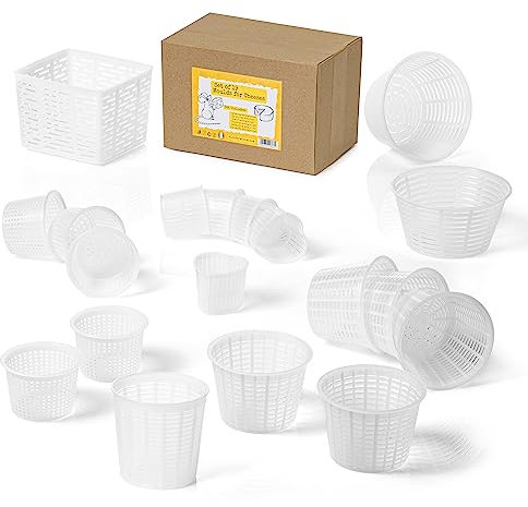 Set de 19 Moldes para Hacer Queso Casero – Fabricados en Italia, Kit Completo para Talleres Culinarios