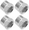 Be In Your Mind 4 Piezas 1/2 Macho A 3/8 Hembra Conector Accesorios Reductores de Tubería de Agua Accesorios Reductores de Rosca para Tuberías Radiadores Tanques de Agua Instalaciones Sanitarias
