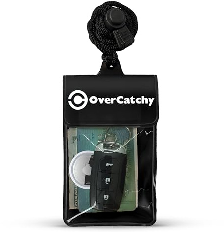 Waterproof Car Key FOB Case Floating Wallet Pouch for Remote Key ID Credit Card Cash Money AirTag Dry Bag Holder (Black)