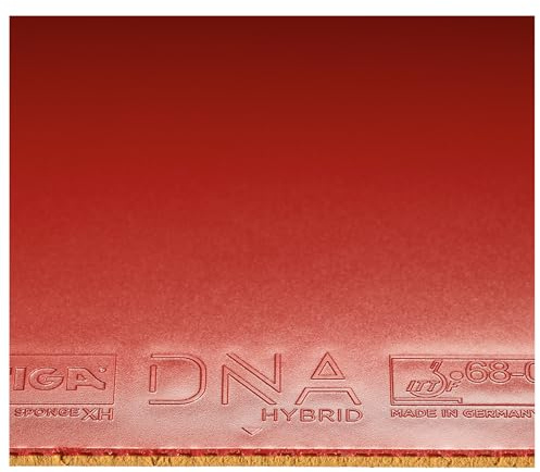 Stiga DNA Hybrid Table Tennis Rubber | Professional Table Tennis Sheet for Maximum Control & Powerful Spins - Full Stroke Control - Made in Germany - XH - Red