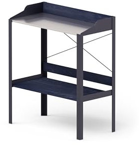 Upyard Planting Table Modern - moderner Pflanztisch aus Naturholz - erhöhter wetterfester Gärtnertisch für Balkon und Garten, 80x39x92, Schwarz