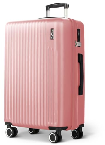 LUGG 28inch Vacay Suitcase ABS Luggage with TSA Indent Lock, Aluminium Trolley Handle, 360° Spinner Wheels, Water-Resistant & Durable Material - Airline Compatible (76.5 x 30 x 50.5cm)
