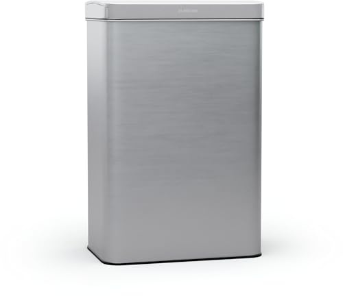 KLARSTEIN Cubo de Basura cocina con sensor - 60L, acero inoxidable, cierre suave, papelera automática, sin contacto, ideal para hogar u oficina