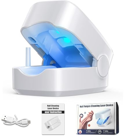 Laser ongle,Traitement Mycose Ongle Pied,Appareil Traitement Laser Mycose Ongles Pied,Amélioration des Ongles Abîmés,Pour les Ongles Incarnés,Endommagés,Utilisation à Domicile,Réparation des Ongles