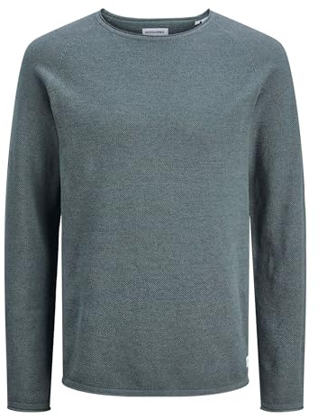 JACK & JONES Jjehill Knit Crew Neck Noos, Suéter Hombre, Resistente Al Agua, L