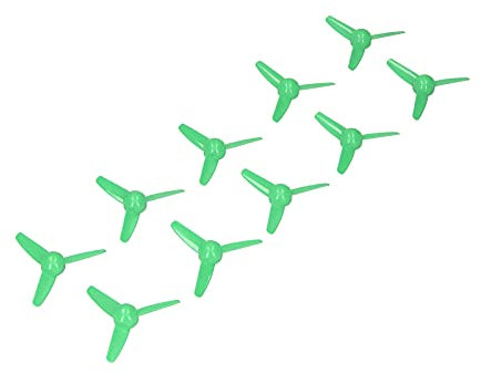 ZJchao 10 Stück 70 Mm 3-Blatt-Propeller, Drehbarer Propeller für -Spielzeugboot-RC-Auto, Kleine Größe und Geringes Gewicht, Kratz- und Schlagfestigkeit, Breiter Anwendungsbereich, (Green)