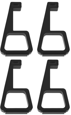 LT Easiyl Supporto orizzontale per console di gioco, 4 pezzi, staffa semplice per evitare scivolamenti, piedini di raffreddamento, compatibile con Sony PS4 Slim, nero