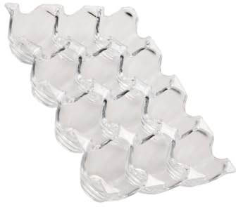 Operitacx Caja De Almacenamiento Para Bandeja De Huevos De Acrílico Transparente Caja De Rejillas Para Huevos Para Refrigerador Anticolisión Para Cocina y Hogar
