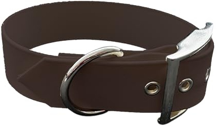 L'Atelier du Fourmilier Halsband aus BioThane, Breite groß, Farben zur Auswahl, Tour de cou: 55-65 cm, BioThane