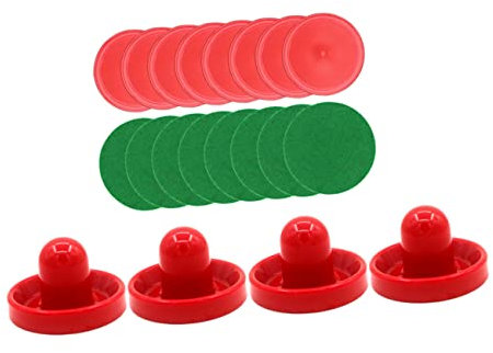 ibasenice Airhockey-schläger Und Hockey-spielpucks Aus Kunststoff Für Schnelles Indoor-Spiel Inklusive Airhockey-tischpucks Und Lustigen Hockey-schiebern