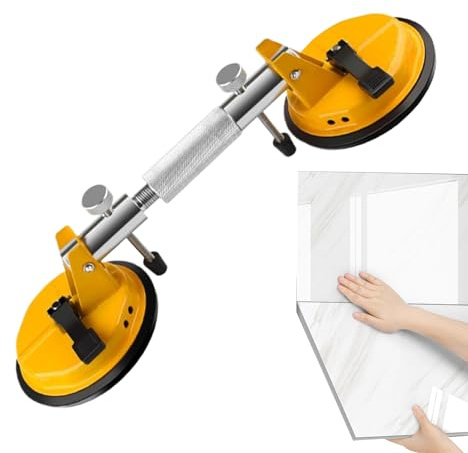 Setter de costura de granito: herramienta de taza de succión al vacío para unión de losa de mármol y piedra sin costuras, ayuda de instalación de mostrador liviano con diseño duradero, dispositivo de