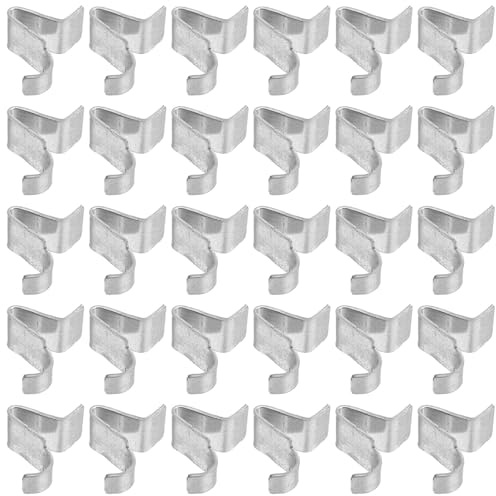 DIYEAH Metal Shelf Support Pegs Quick to Install or Remove 60pcs Reinforced Iron Rack Clips with Antislip Pads for Cupboard Shelf Holders and Insurance Safes Suitable for Office