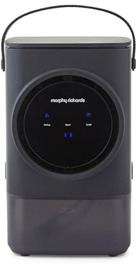 Morphy Richards Flexi Freeze 1L Travel & Desktop Mini Personal Air Cooler, Rechargeable Design & 15 Hour Run, 4 Fan Speeds, 4 Hours Charge, Low Noise, Grey, 823001