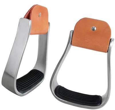 Haodream Étriers d'équitation professionnels avec paillasson en caoutchouc antidérapant, surchaussures, étriers de sécurité pour chevaux, sport, étriers western rembourrés en aluminium