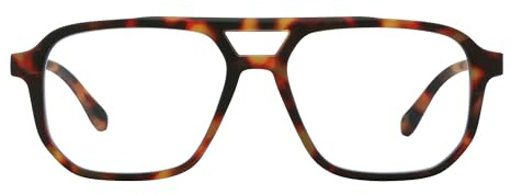 JOOX Gafas de Lectura de Piloto Cuadradas,Anti-luz Azul,Estilo Vintage | Diseño retro de los años 90, bisagra flexible con resorte,0.0X