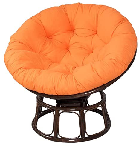 Lifup Hängesessel Kissen, Polster für Hängeschaukel Hängekorb Schaukel Korb, Rund Papasan Sessel Kissen Orange Runden 130 cm