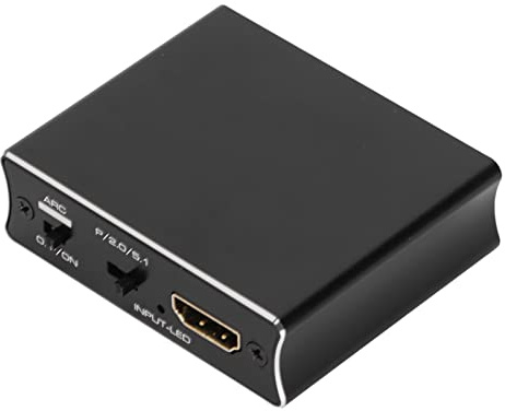 Bewinner Divisor, 4K X 2K Estéreo Efectos Visuales 3D Conversor de Interfaz Multimedia Fuente de Alimentación Independiente USB Divisor de 3 Modos para Oficina en Casa