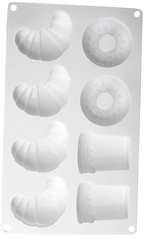 ifundom Silicone Croissant Baking Mold for Mini Desserts and Chocolate Molds Safe for Long Term Use in Kitchen Baking