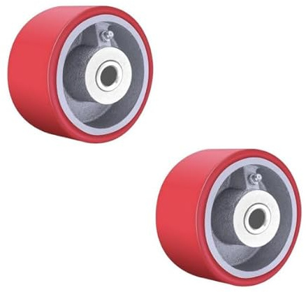 Heavy Duty Casters Wheels 4 5 6 8 DiameterX2 Width Industrial Caster Wheels Polyurethane Wheel with Capacity 800-1,500 lbs/pcs Used in,Trail Jack,Tool Box