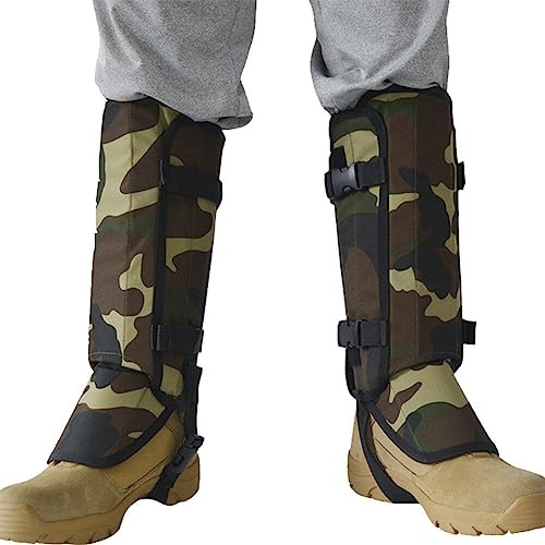 Fopytu Gaiters De Serpientes para Caza, Guardias De Serpientes Aire Libre, Polainas De Polaina De Serpientes para Hombres, Mujeres, Protección contra Mordedura De Serpientes para Piernas,
