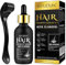 Kit Crecimiento de Barba,Aceites para barba,Aceite de Suero para Crecimiento Barba con Rodillo Derma,Kit Cuidado Barba Estimular Crecimiento De Vello Facial Perfecto&crecimiento del pelo