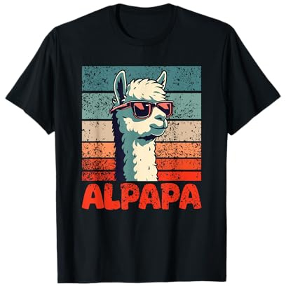 Alpapa Día del Padre Mejor Papá Alpaca Camiseta
