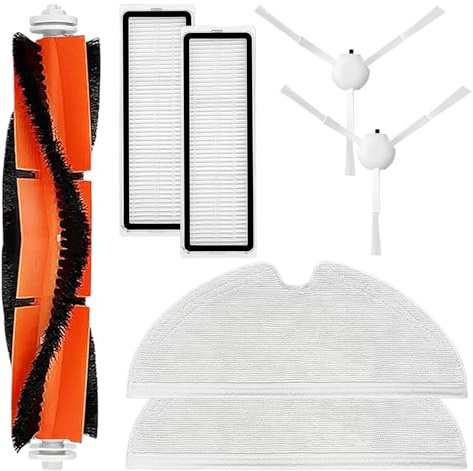 Accessories Parts Compatible with Xiaomi Mi Robot Vacuum Mop 2 Pro+ Vacuum Cleaner STYTJ02ZHM, Replacement Main brush, Side brush, HEPA Filter, Mop cloth, Repair spare Kit