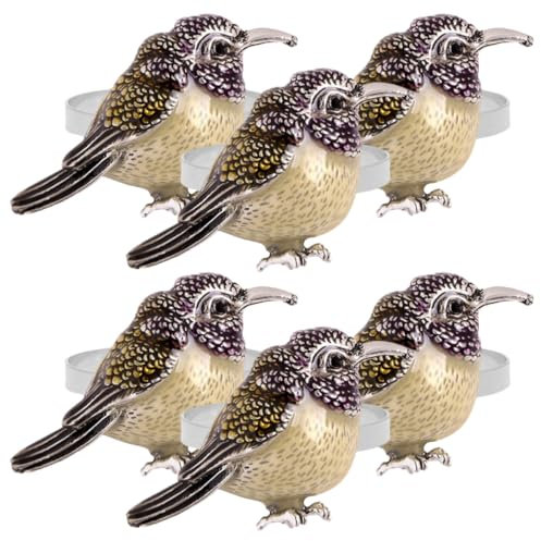 OFFSCH 6-teiliger Serviettenring Für Esstisch Dekorativer Serviettenhalter Serviettenschnallen Für Restaurantpartys