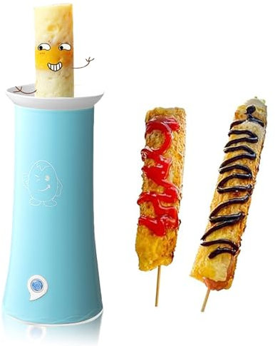 Electric Vertical Egg Roll Cooker, Automatic Egg Roll Machine, Egg Rolls in 8 Minutes, Nonstick Egg Roll Maker, Multi-function Breakfast Egg Sausage Egg Cooker for Home
