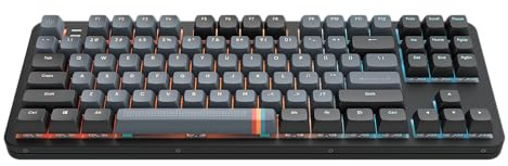 Dark Project ALU87A MIDNIGHT Mechanical Gaming Keyboard | ANSI ENG | Hot-Swap | G3MS Zircon Speed Greased Switches | Greased Stabilisers | Flex Gasket Mount | Aluminum | TKL 80% | RGB | Wired