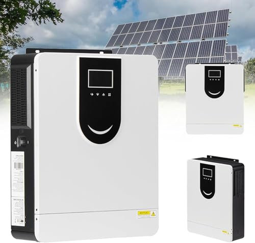 Hybrid-Solar-Wechselrichter, 48 V, 6200 W, reiner Sinuswellen-Wechselrichter, LCD-Display, 120 A MPPT Solarladeregler + AC-Ladegerät