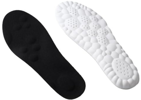 Orthopulse Ultra-weiche Lauf-Einlegesohle.Superweiche - Ortorex, Laufsporteinlagen .Orthopädische 4D Einlegesohle fur schmerzfreie FuBe Paare (Schwarz, 41-42)