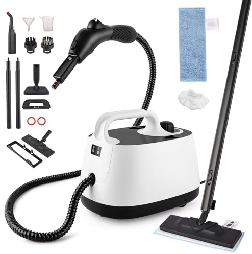 Limpiador de vapor de alta temperatura de 2000 W, máquina de limpieza a presión de vapor de 4 bares para limpieza del hogar, esterilización multifuncional y eliminación de ácaros, máquina de limpieza