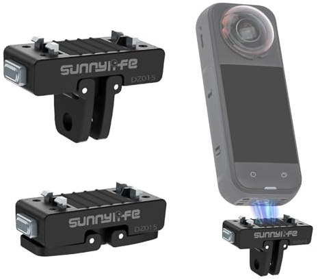 BeisDirect Adattatore magnetico a sgancio rapido per fotocamera Insta360 X5/Ace Pro2, supporto magnetico di espansione a sgancio rapido per accessori Insta360 Ace Pro