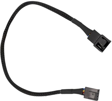 Kfwfuaee Flexibles PC Gehäuselüfter Verlängerungskabel 4-poliger Stecker Männlich Zu Weiblich 4-poliger Splitter Für Computer PC Lüfter Stromverlängerung