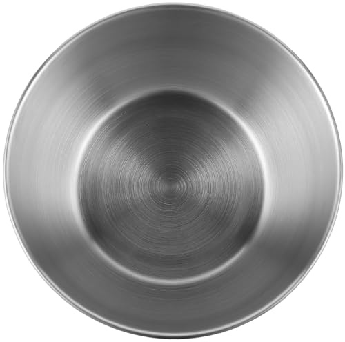 Lurrose Bol para Mezclar Crema de 21 CM Grande Acero Inoxidable 201 Bol de Cocina Resistente y Versátil para Mezclar Huevos Ensaladas y Almacenar Alimentos