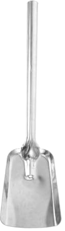 Alipis Pelle Charbon Fonte Manche Long pour Ramonage Poêle Bois et Bbq Pelle Braise Multi Usage pour Nettoyage Cendres et Débris Outil pour Foyer et Jardin