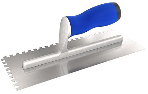 Bon 14-309 11/4-1/2-inch Square Notched Trowel with Comfort Grip Handle