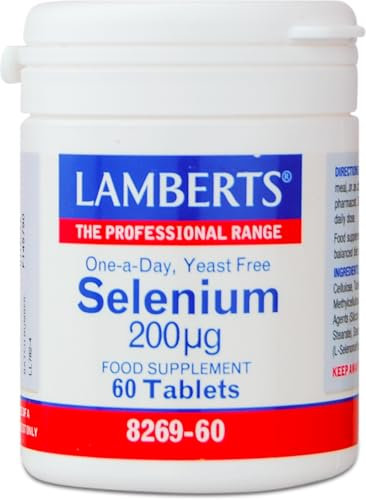 Lamberts Selenium 200µg – with L-Selenomethionine – 60 Vegan Tablets