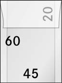 LINDNER Das Original Pergamin-Tüten, 45 x 60 + 20 mm, 500er-Packung