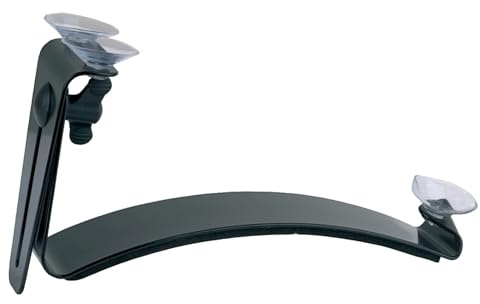 Ergoplay Gitarrenstütze Professional - für Linkshänder - Höhe und Neigungswinkel einstellbar - Metallkonstruktion schwarz - gepolsterte Beinauflage