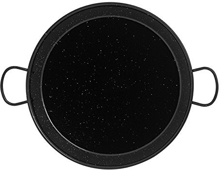 IMEX EL ZORRO El Zorro 63027 - Poêle à Paella émaillée, Noir, 55 cm